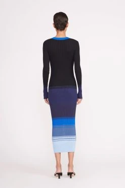 SHOKO SWEATER | MIDNIGHT GLACIER -fashion 046 230605 Staud Fall Ecom 01536 web