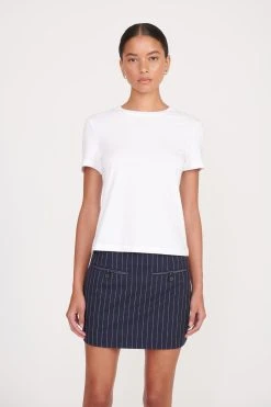 ANNETTE SKIRT | NAVY PINSTRIPE -fashion 063 230516 Staud Fall Ecom 03278 web