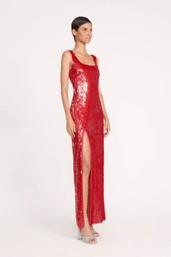 MAXI LE SABLE DRESS | POINSETTIA -fashion 113 MAXI LE SABLE SEQUIN POINSETTIA 0996 web