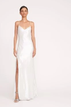 ALEXA DRESS | SILVER -fashion 193 ALEXA DRESS SILVER LAME 0658 web