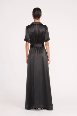 MILLIE DRESS | BLACK SATIN -fashion 209 MILLIE DRESS BLACK SATIN 0503 web