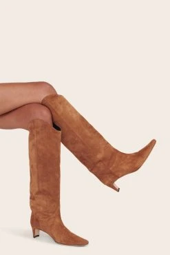 WESTERN WALLY BOOT | TAN SUEDE -fashion 34 1304 TAN 00219 web