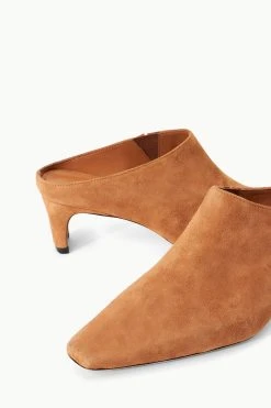 WALLY MULE | TAN SUEDE -fashion 34 1372 TAN
