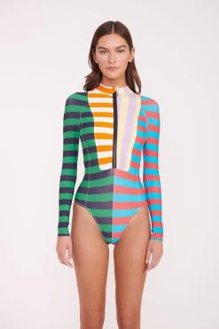 AMALIA RASH GUARD | CABANA STRIPE MULTI -fashion AMALIA RASH GUARD CABANA STRIPE 01184 web