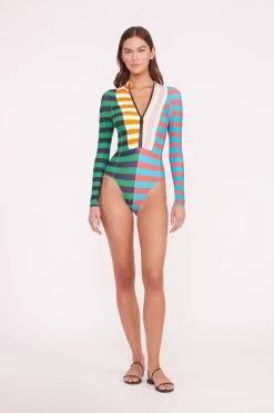 AMALIA RASH GUARD | CABANA STRIPE MULTI -fashion AMALIA RASH GUARD CABANA STRIPE 01198 web