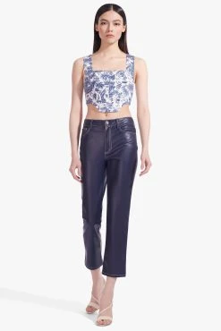 ALICE TOP | CHINA BLUE TOILE -fashion Alice Top Blue Toile Cropped Elliot Pant Navy 00174 web