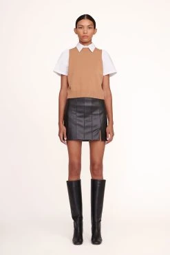 ARYA TOP | TAN WHITE -fashion Arya Top Tan White 002 edit web