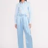 LUISA PANT | FRENCH BLUE SATIN -fashion Copyof013 230601 Staud Fall Ecom 00970 web