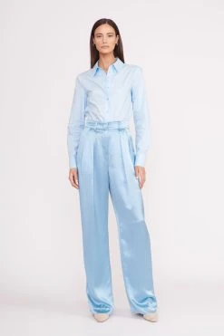 LUISA PANT | FRENCH BLUE SATIN