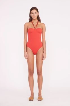 HARPER BEADED ONE PIECE | RUBY