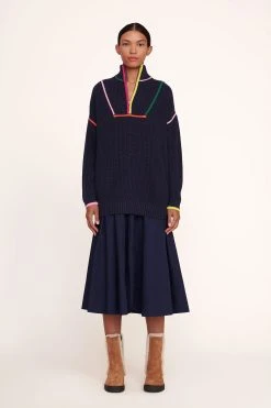 HAMPTON SWEATER | NAVY MULTI -fashion Hampton Sweater Navy Wells Dress Navy 001 edit web