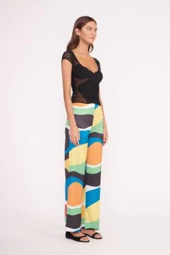 OSCAR PANT | MARBLE WAVE -fashion JOCELYN TOP BLACK OSCAR PANT MARBLE WAVE 00320 2 web