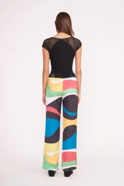 OSCAR PANT | MARBLE WAVE -fashion JOCELYN TOP BLACK OSCAR PANT MARBLE WAVE 00329 2 web
