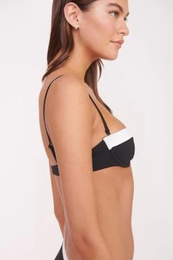 JO BALCONETTE BIKINI TOP | BLACK WHITE -fashion JO BALCONETTE GRETCHEN SKIRT BLACK WHITE 00456 web