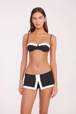 JO BALCONETTE BIKINI TOP | BLACK WHITE -fashion JO BALCONETTE PENNY SKIRT BLACK WHITE 00566 web