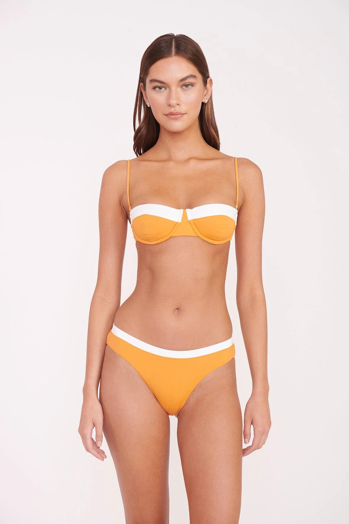 JO BALCONETTE BIKINI TOP | NECTARINE WHITE