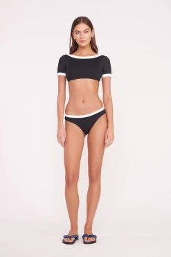 GEMMA BIKINI BOTTOM | BLACK WHITE -fashion LILY TOP GEMMA BOTTOM BLACK WHITE 00500 web