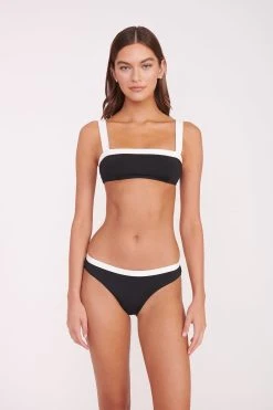 LIV BIKINI TOP | BLACK WHITE