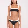 GEMMA BIKINI BOTTOM | BLACK WHITE