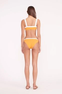 LIV BIKINI TOP | NECTARINE WHITE -fashion LIV TOP GEMMA BOTTOM NECTARINE 00873 web