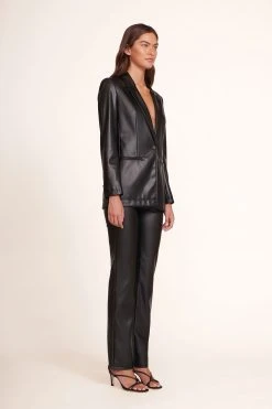 MADDEN BLAZER | BLACK VEGAN LEATHER -fashion Madden Blazer Black Elliot Pant Black 280 edit web