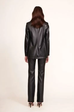MADDEN BLAZER | BLACK VEGAN LEATHER -fashion Madden Blazer Black Elliot Pant Black 283 edit web