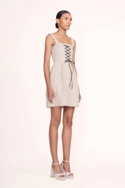 SOLANGE PLATFORM | NATURAL LINEN -fashion Mini Sutton Dress Natural 00504 web 1