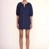 MINI VINCENT DRESS | NAVY -fashion Mini Vincent Dress Black 00489 web