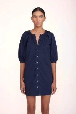 MINI VINCENT DRESS | NAVY -fashion Mini Vincent Dress Black 00498 web
