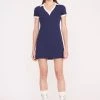 VOLLEY DRESS | NAVY IVORY