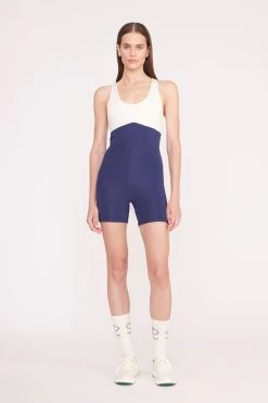 BOUNCE SHORT UNITARD | NAVY IVORY