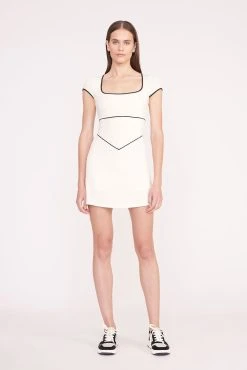 BACKSPIN DRESS | IVORY BLACK
