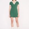 VOLLEY DRESS | COURT GREEN IVORY -fashion PickleBall 036 01917 edit web