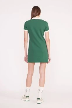 VOLLEY DRESS | COURT GREEN IVORY -fashion PickleBall 036 01943 edit web