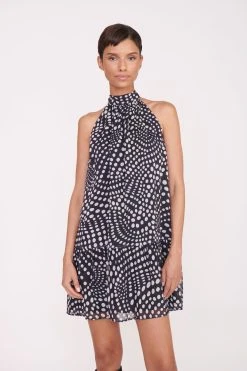 MARLOWE DRESS | BLACK WAVY DOT -fashion Pre Fall 005 00149 web