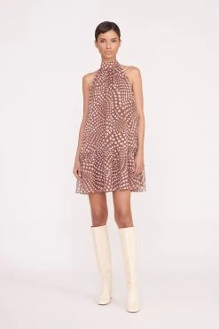MARLOWE DRESS | CLOVE WAVY DOT