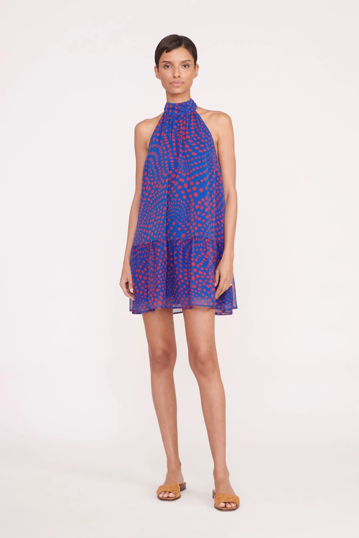 MARLOWE DRESS | LAPIS WAVY DOT 3 MARLOWE DRESS | LAPIS WAVY DOT