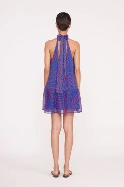 MARLOWE DRESS | LAPIS WAVY DOT 10 MARLOWE DRESS | LAPIS WAVY DOT -fashion Pre Fall 028 00905 web