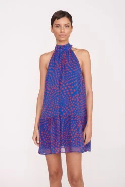 MARLOWE DRESS | LAPIS WAVY DOT 11 MARLOWE DRESS | LAPIS WAVY DOT -fashion Pre Fall 028 00912 web