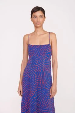 FLORENCE DRESS | LAPIS WAVY DOT -fashion Pre Fall 029 00930 web