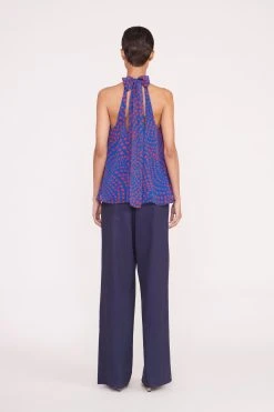 MARLOWE TOP | LAPIS WAVY DOT -fashion Pre Fall 030 00959 web