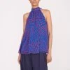 MARLOWE TOP | LAPIS WAVY DOT -fashion Pre Fall 030 00962 web