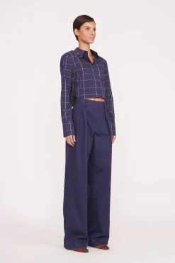 SENECA TOP | NAVY PLAID -fashion Pre Fall 031 00982 web
