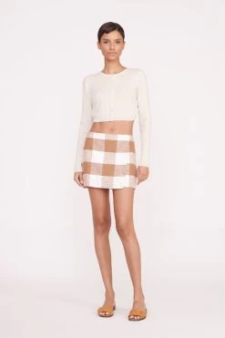 TOUR SKIRT | TOBACCO GINGHAM