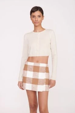 TOUR SKIRT | TOBACCO GINGHAM -fashion Pre Fall 038 01236 web