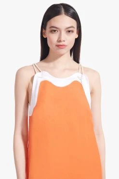 RENATA DRESS | TANGERINE WHITE -fashion Renata Dress Tangerine White 02839 web