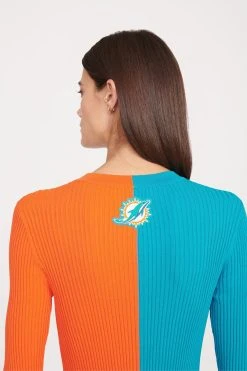 THE STAUD NFL CARGO SWEATER | MIAMI DOLPHINS -fashion SHOKO DRESS MIAMI DOLPHINS 1631 web