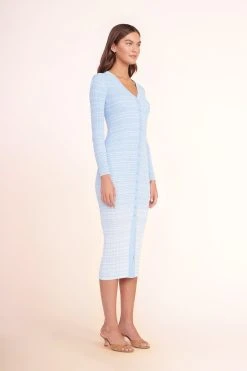 SHOKO SWEATER | FRENCH BLUE WHITE -fashion SHOKO SWEATER FRENCH BLUE WHITE BRIGITTE MULE TAN 01193 web