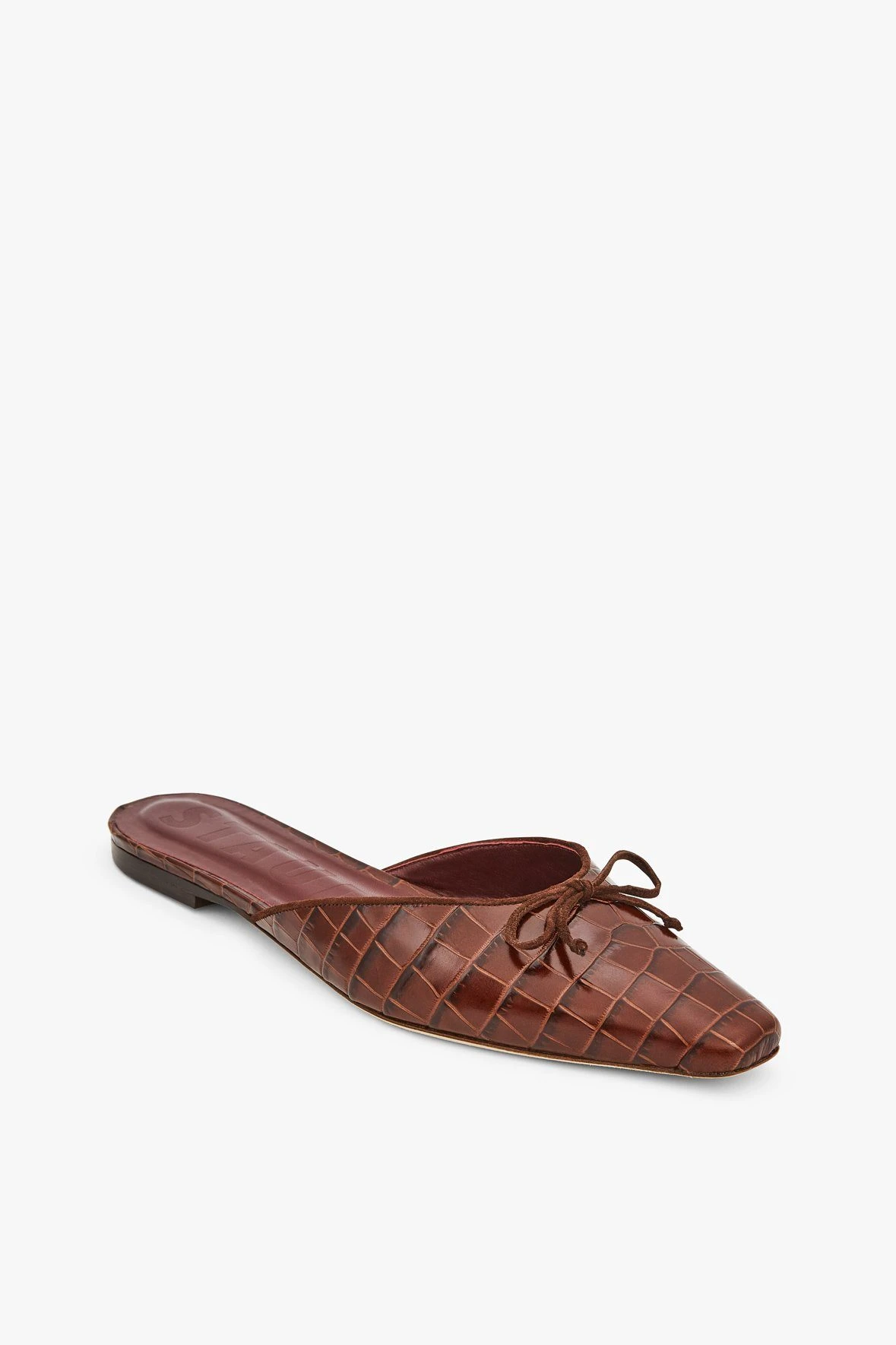 GINA MULE | BROWN CROC EMBOSSED 3 GINA MULE | BROWN CROC EMBOSSED