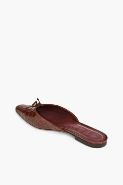 GINA MULE | BROWN CROC EMBOSSED 12 GINA MULE | BROWN CROC EMBOSSED -fashion STAUD GINA BROWN CROC SLIDE 164